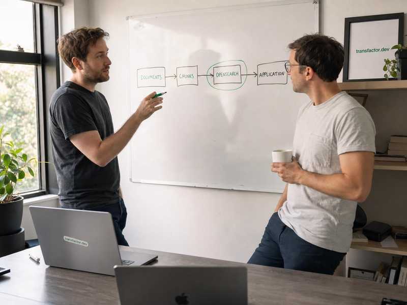 A small team with full ownership of the stack