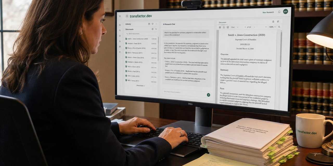 From raw court decisions to an AI research workbench: a complete legal-tech product built by a small team