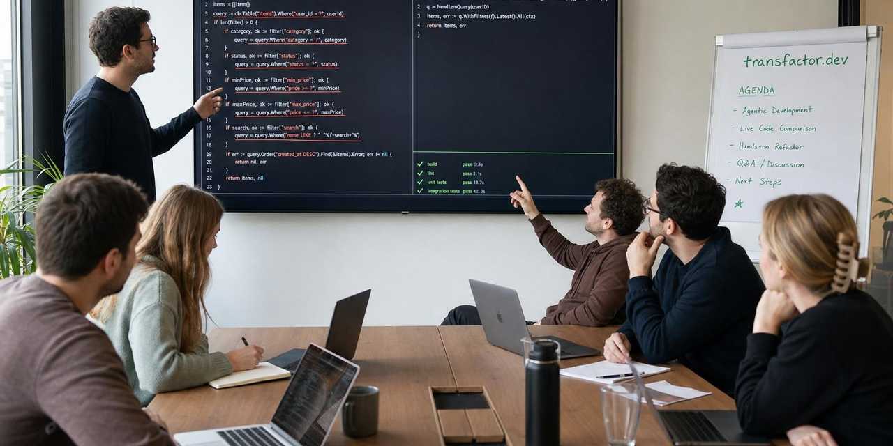 Teaching a team to build with agents: one workshop week, then a production port at startup speed